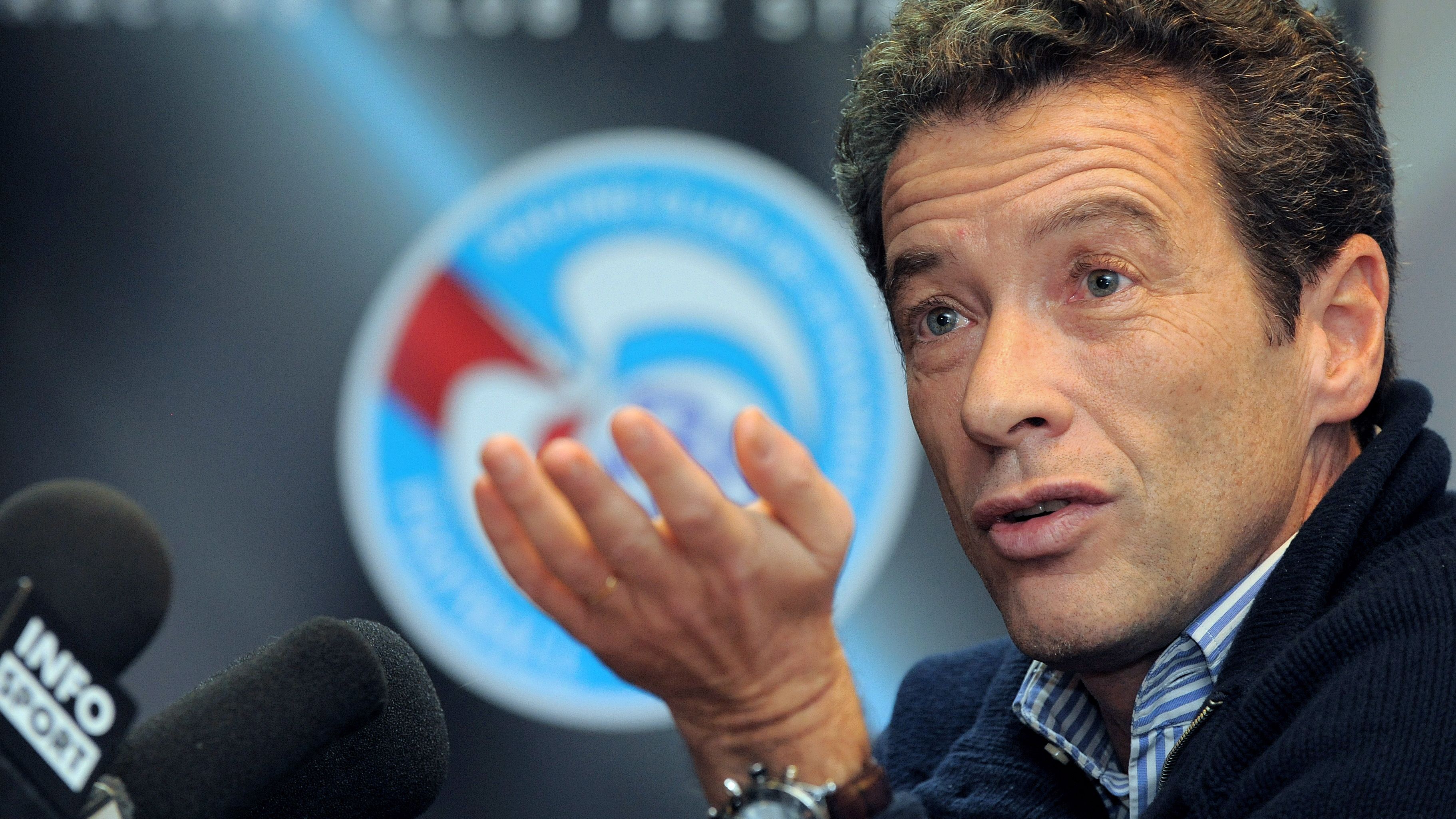 French businessman Luc Dayan gestures du