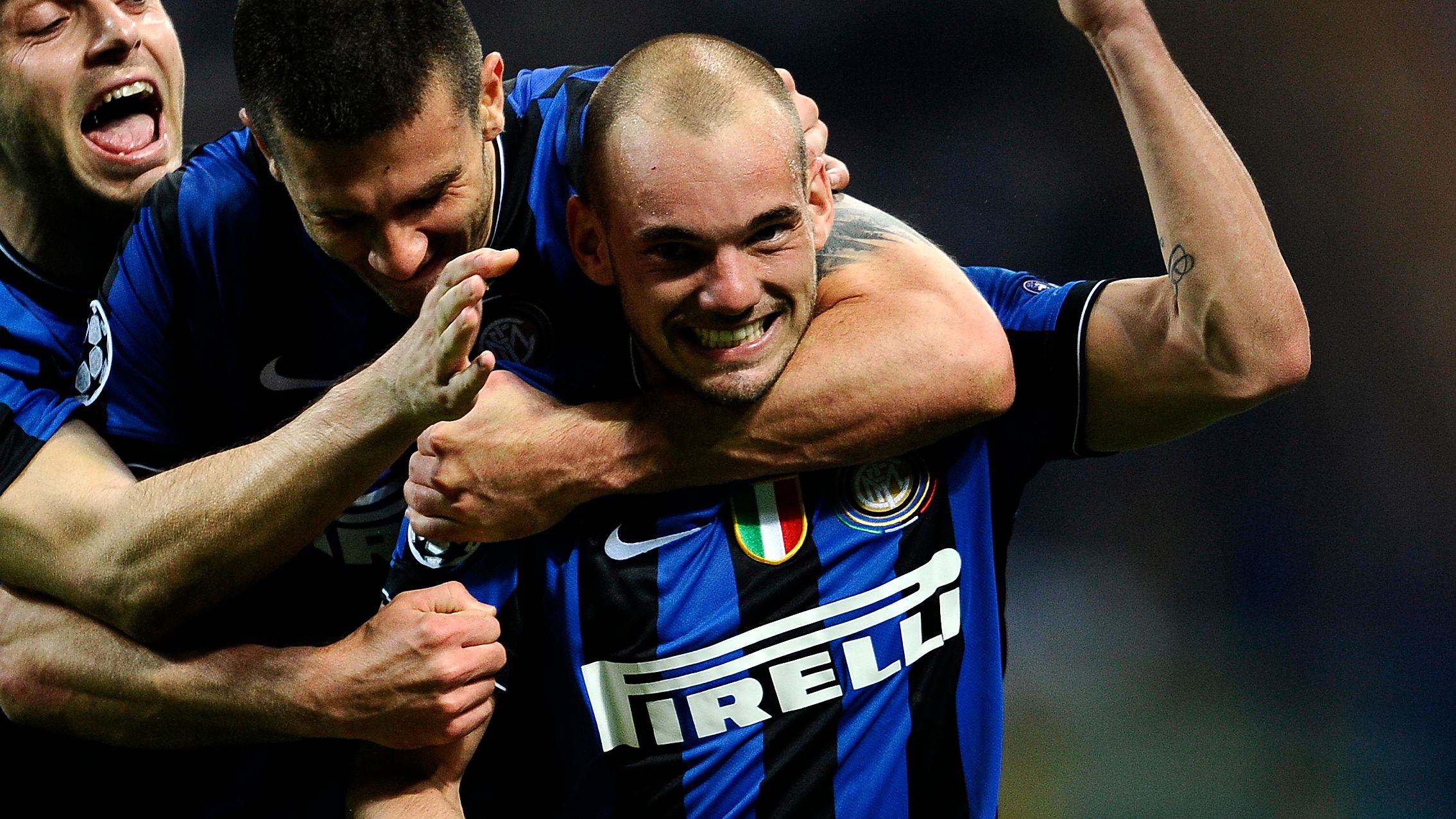 Inter Milan's Dutch midfielder Wesley Sn