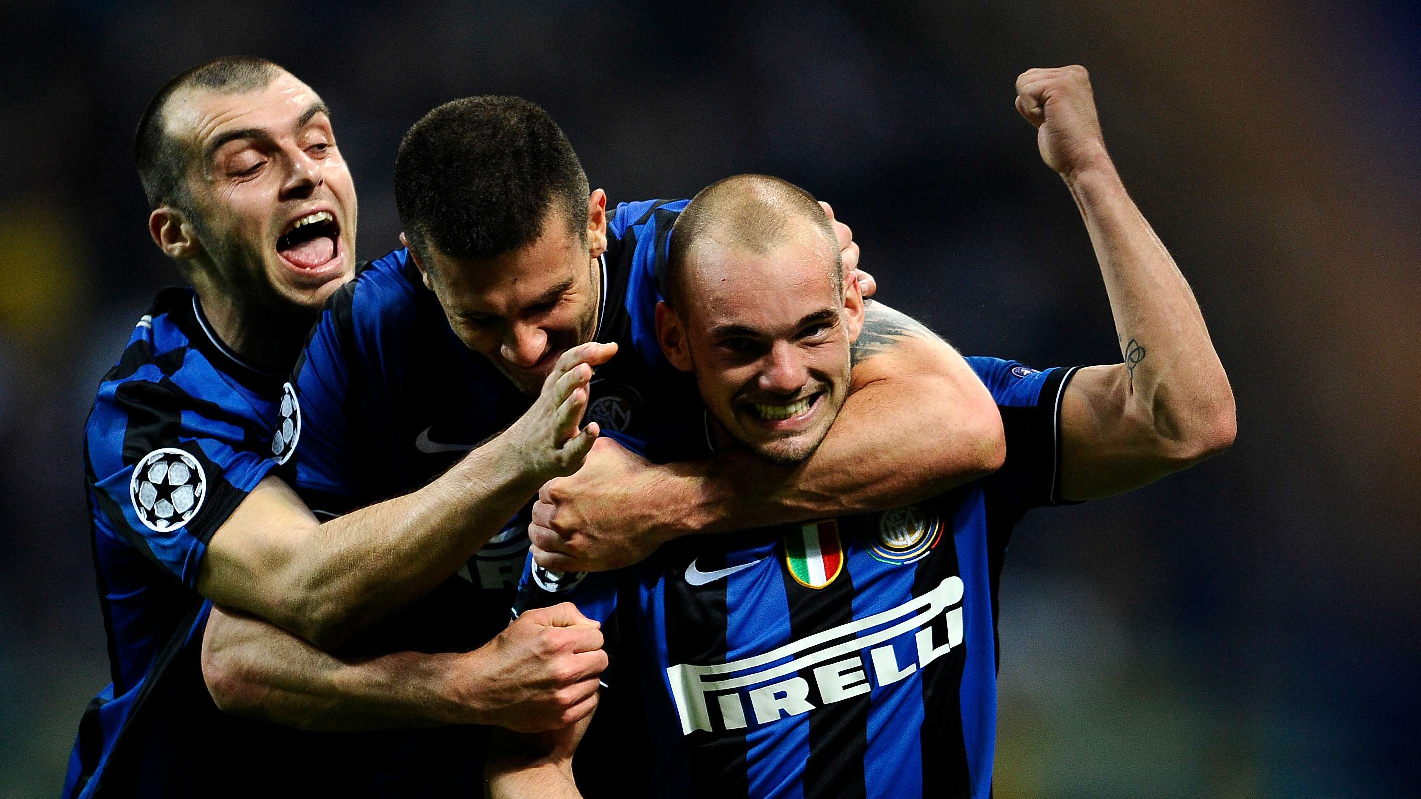 Inter Milan's Dutch midfielder Wesley Sn