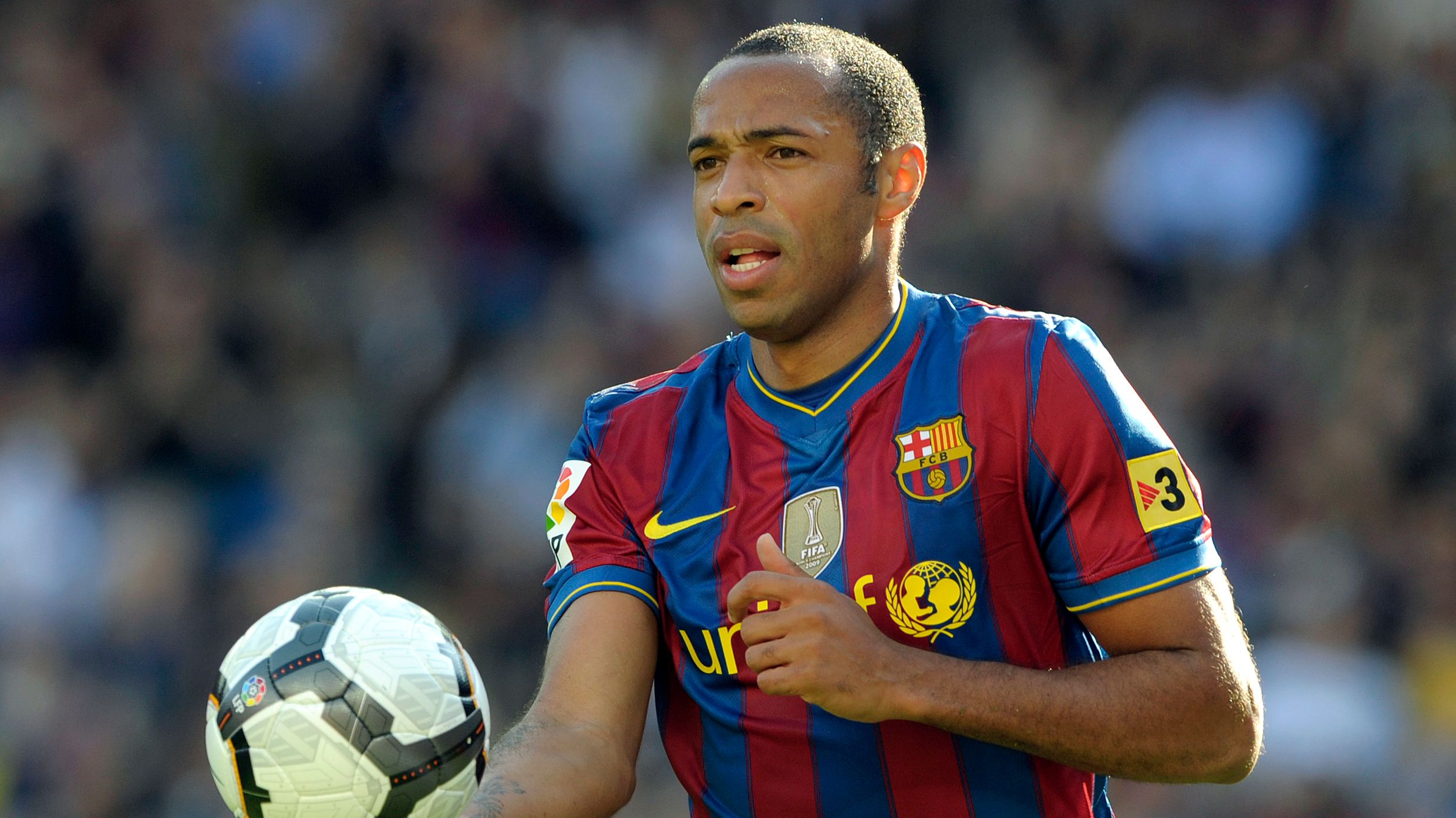 Barcelona's French forward Thierry Henry