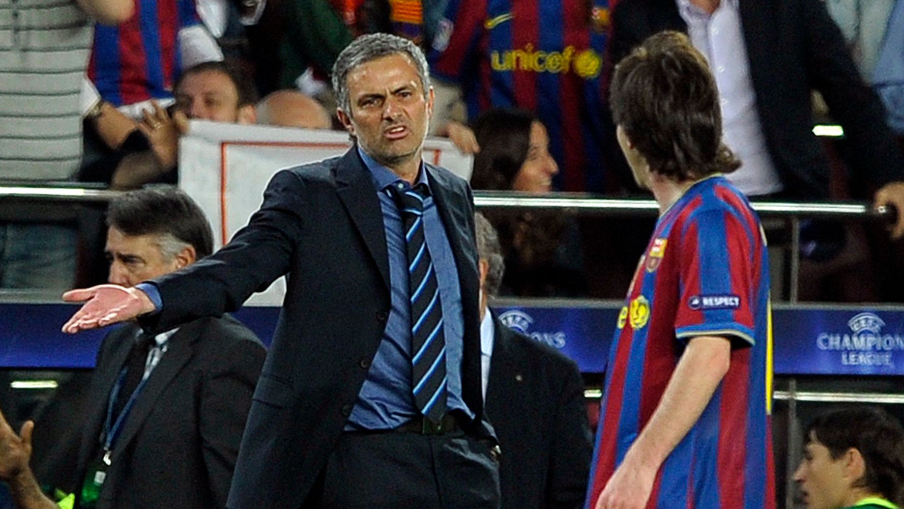 Inter Milan's Portuguese coach Jose Mour