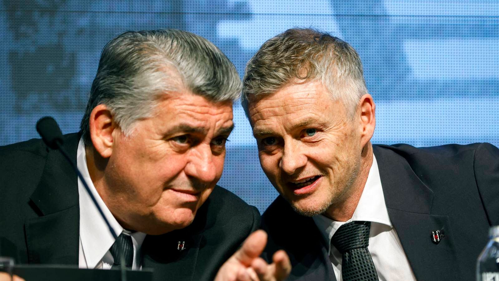 Besiktas president Adali & Solskjaer