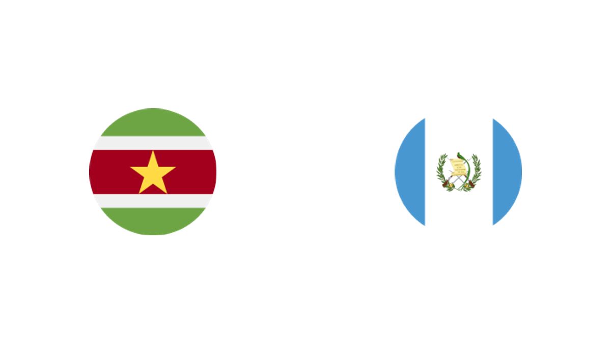 Suriname vs Guatemala