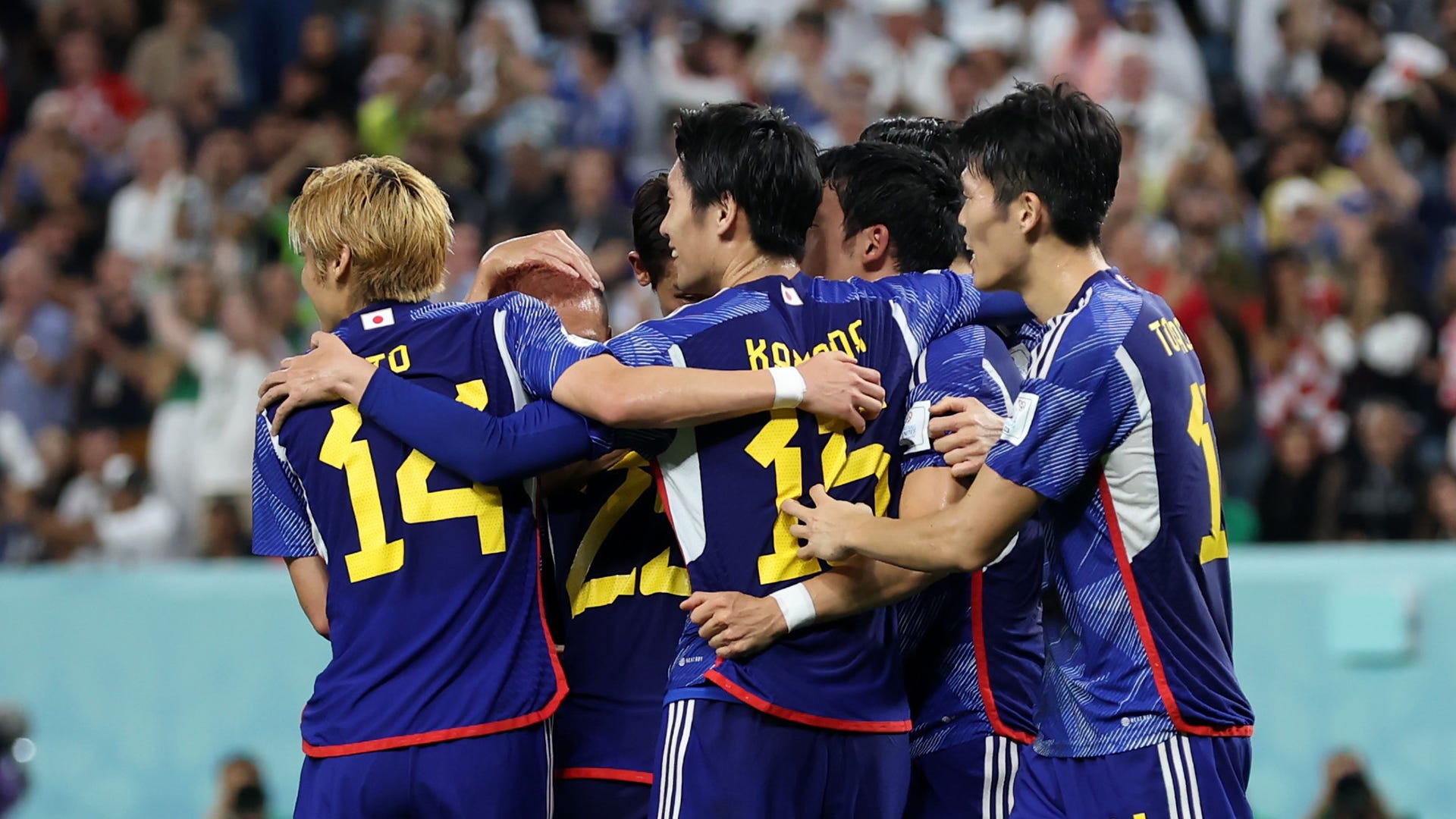 クロアチア戦速報 日本代表 前田大然のw杯初ゴールで先制 1点リードで後半へ Goal Com 日本