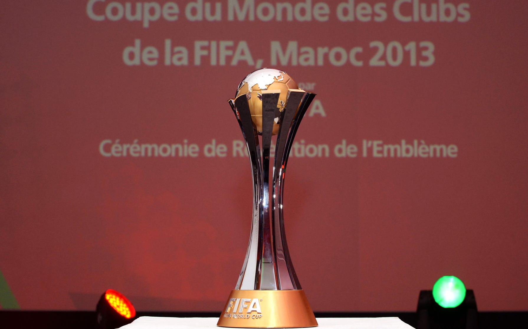 The FIFA Club World Cup 2013 trophy