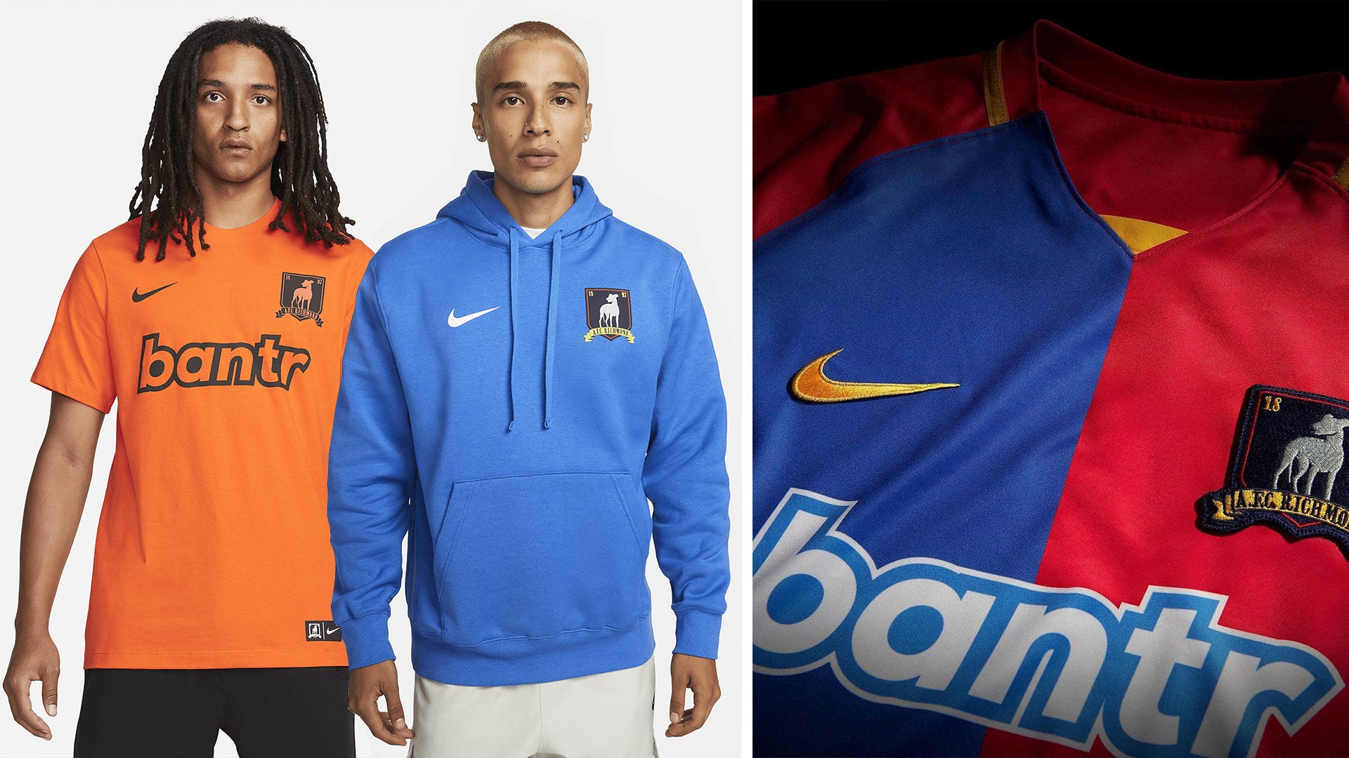 Nike AFC Richmond jerseys and the Nike Ted Lasso collection are