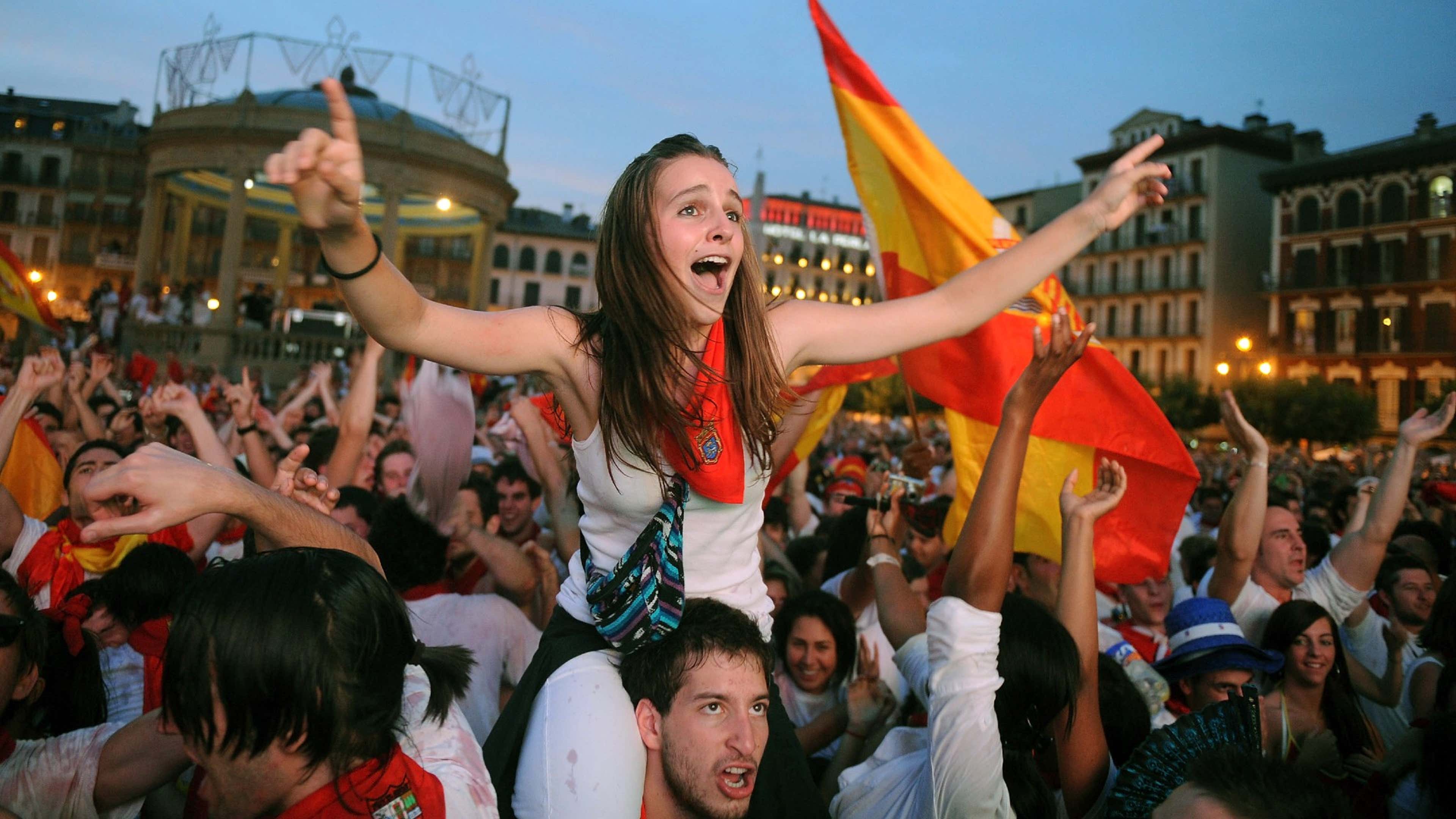 Spain fans 2010 World Cup