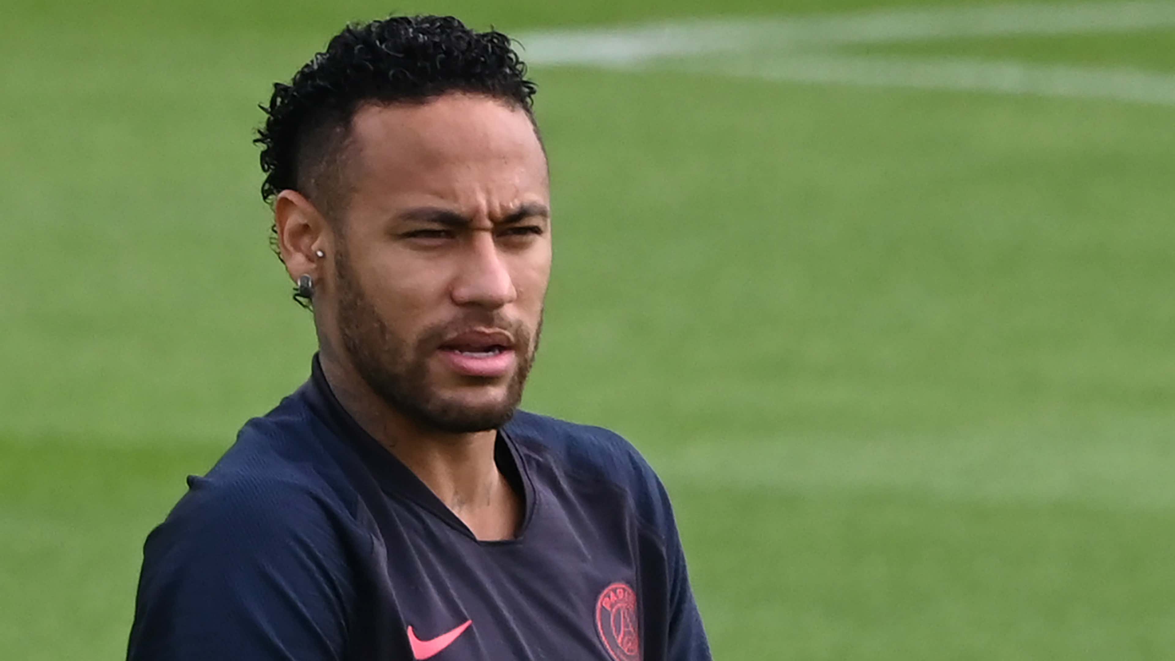 Neymar Arrives at PSG Training In a Monochrome Louis Vuitton
