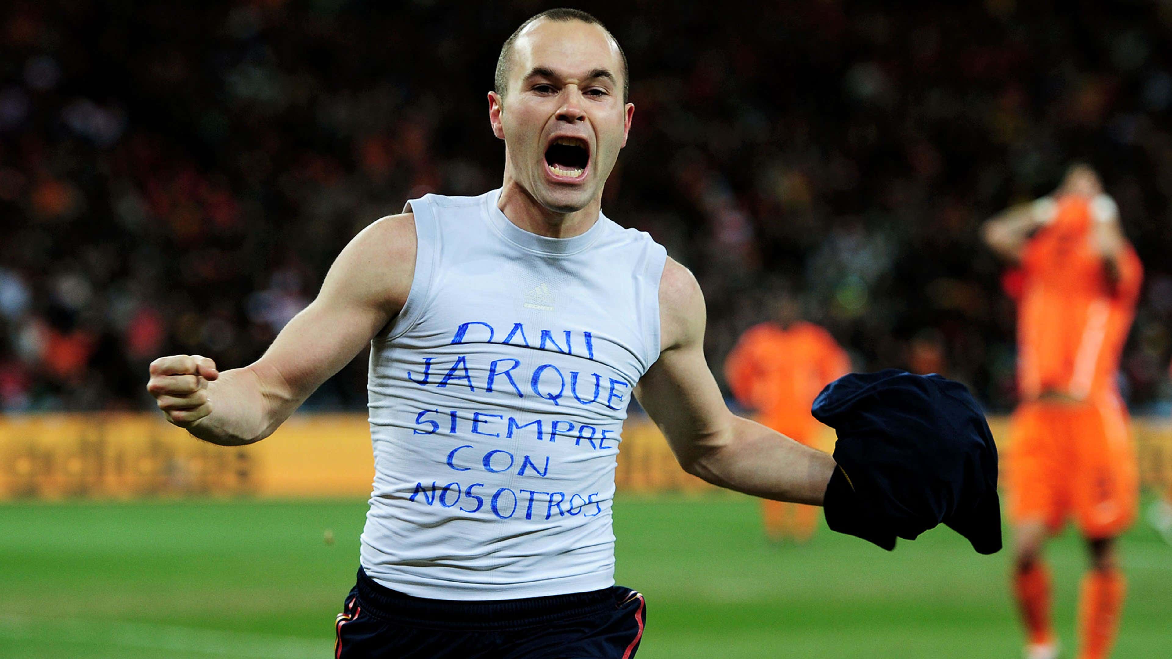 Andres Iniesta Spain Netherlands World Cup final