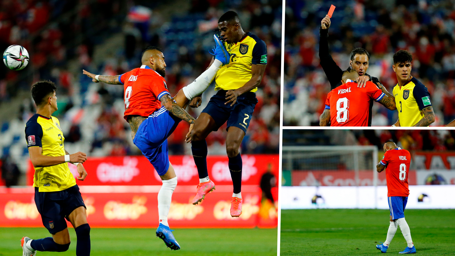 Roja Arturo Vidal foul a Torres Chile Ecuador