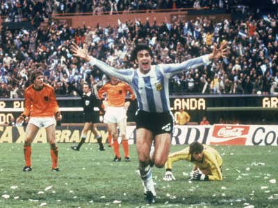 Mario Kempes Argentina Holland FIFA World Cup 06251978