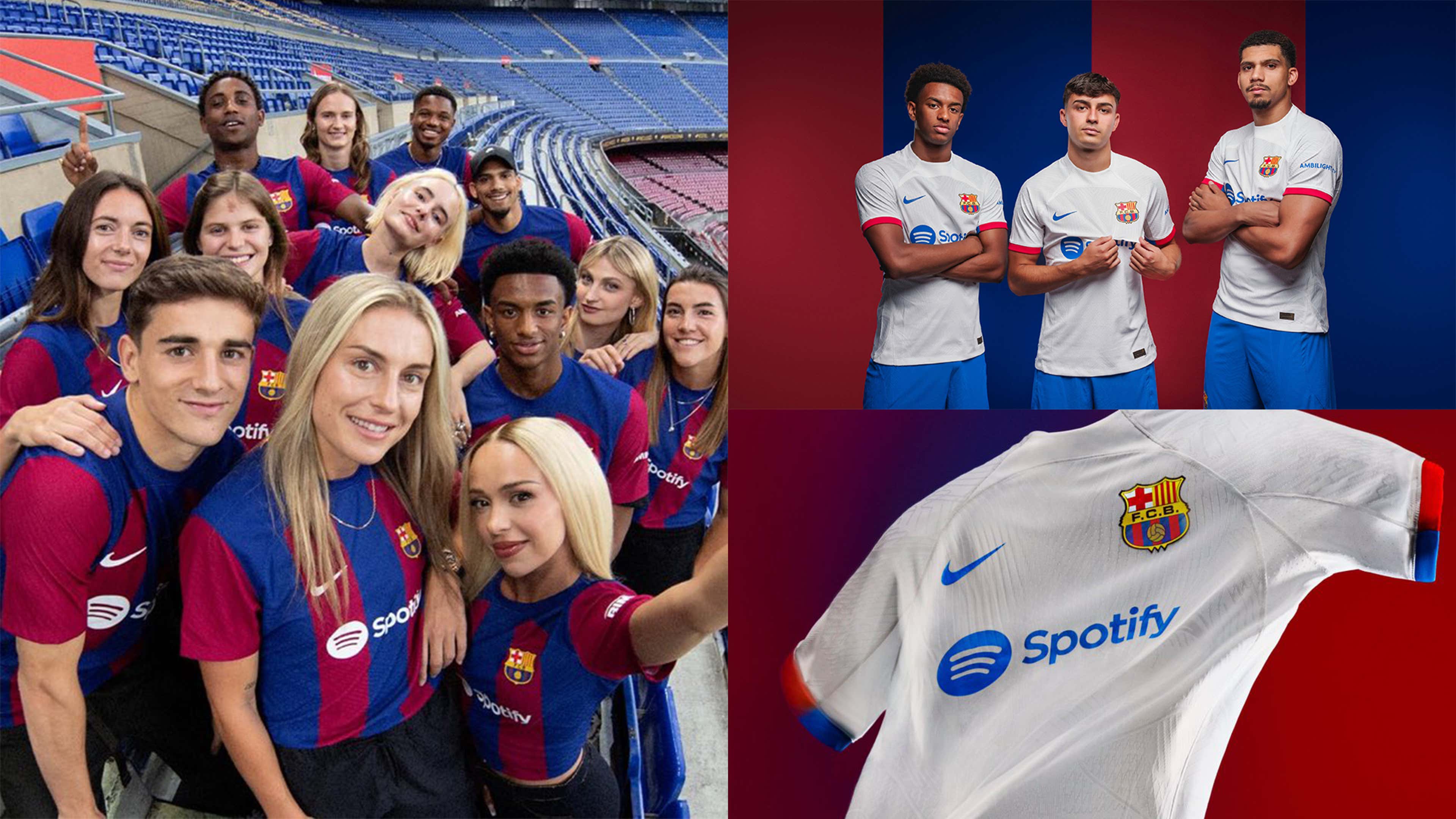 Barcelona home / away kit 