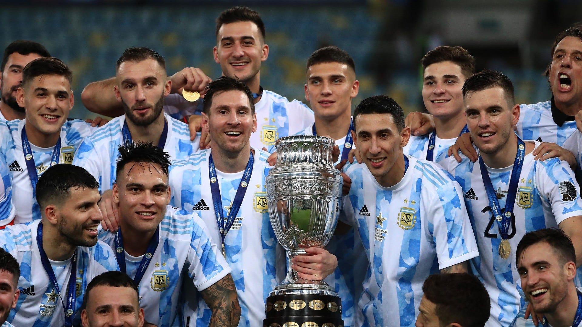 Messi Di Maria Argentina Copa America 2021