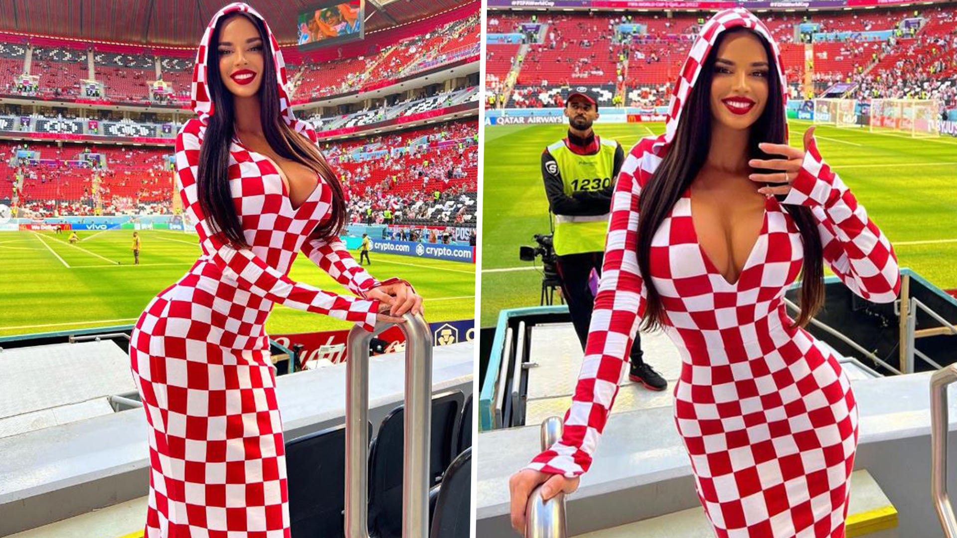 Croatian Instagram model Ivana Knoll risks breaking Qatar decency laws &  causing huge offence for wearing racy World Cup outfits | Goal.com