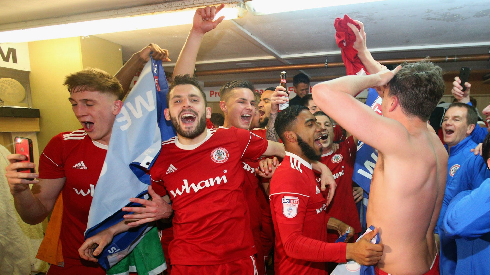 Accrington Stanley League One promotion celebrations