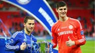 Eden Hazard Thibaut Courtois Chelsea 2014-15