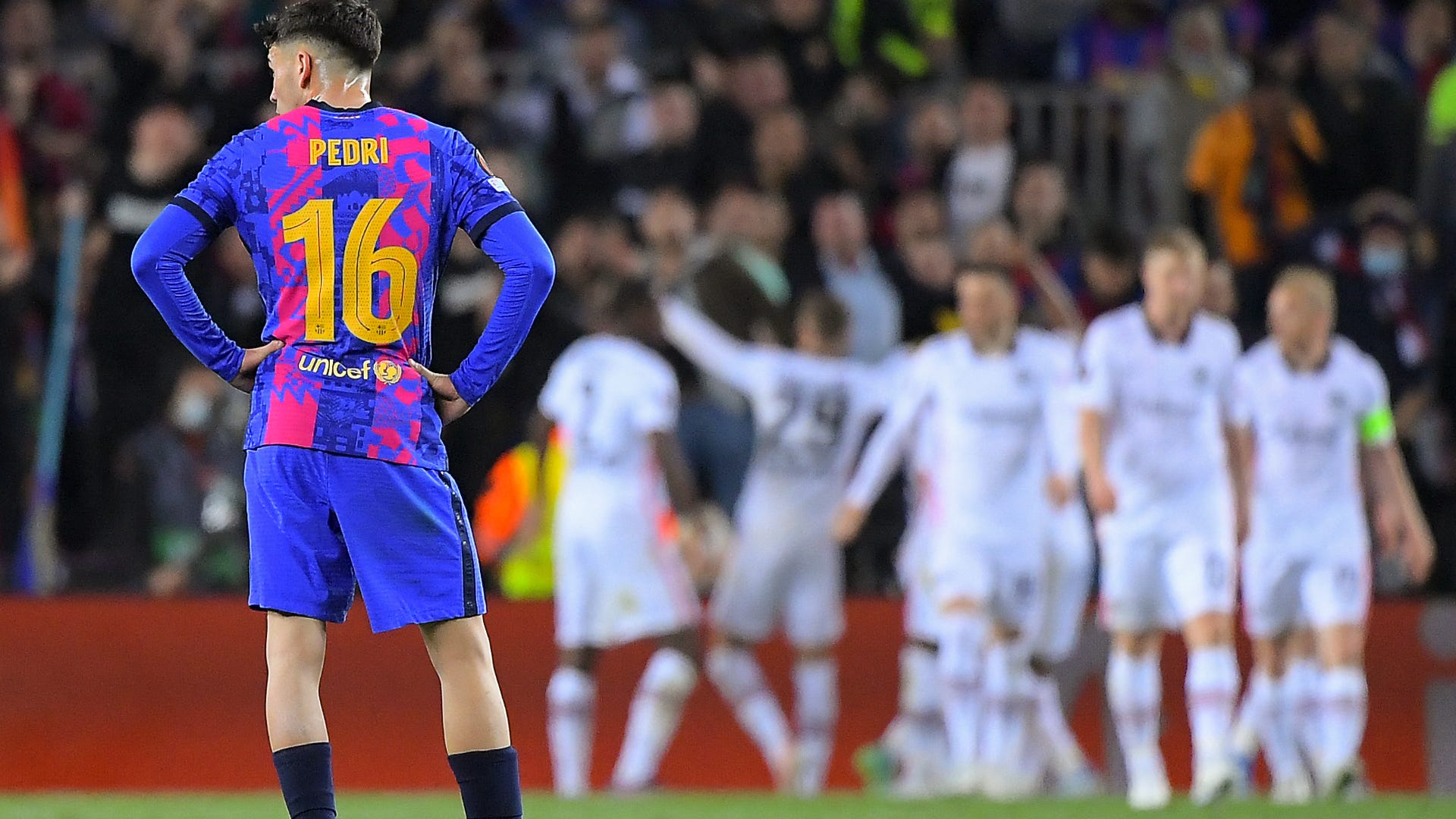 Pedri injury update Barcelona midfielder exits Europa League match