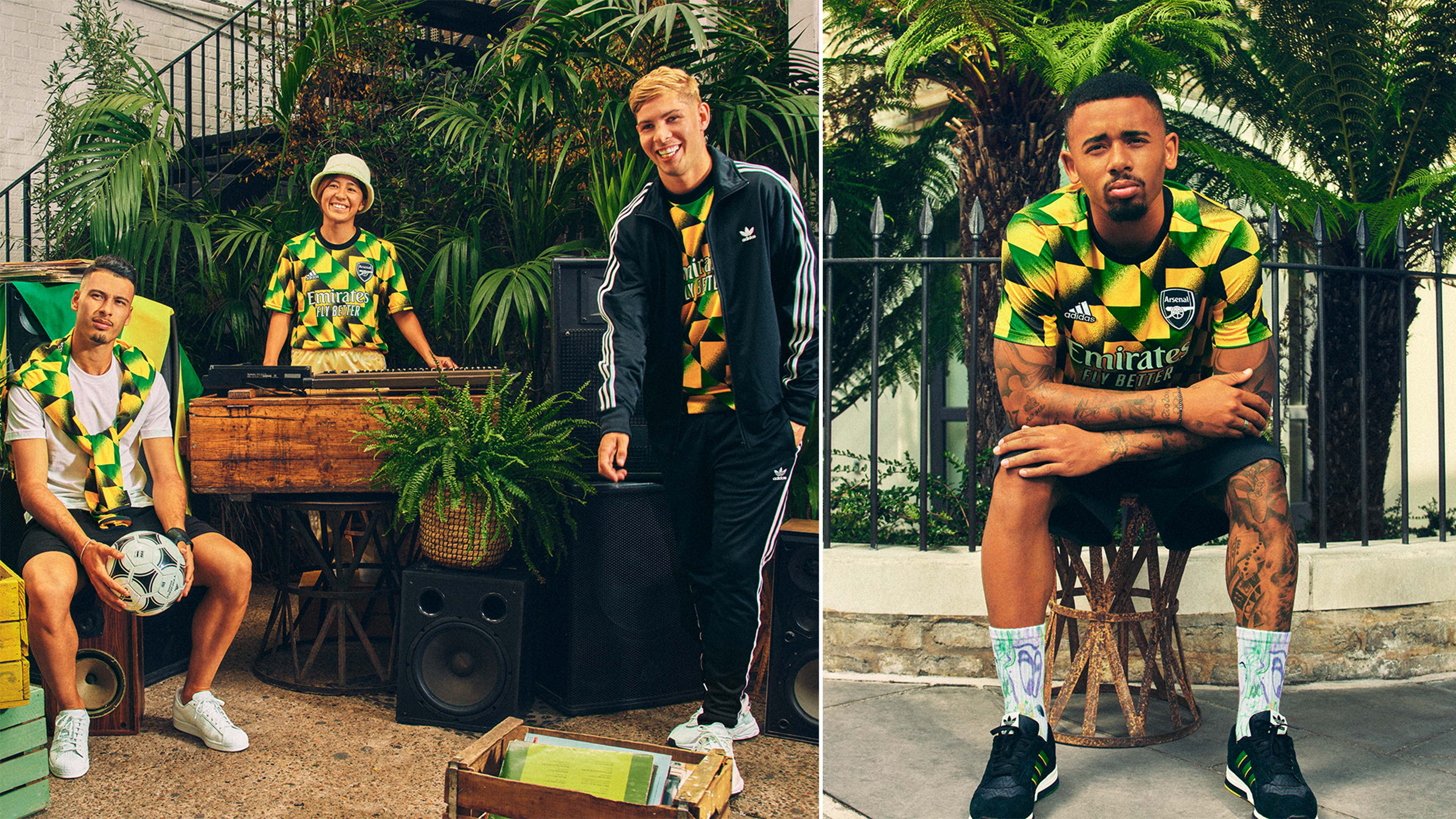 adidas and Arsenal celebrate Jamaican supporters with a bold new 2022-23  pre-match jersey