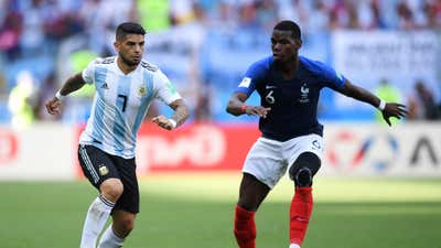 Ever Banega Paul Pogba France Argentina World Cup 2018 300618