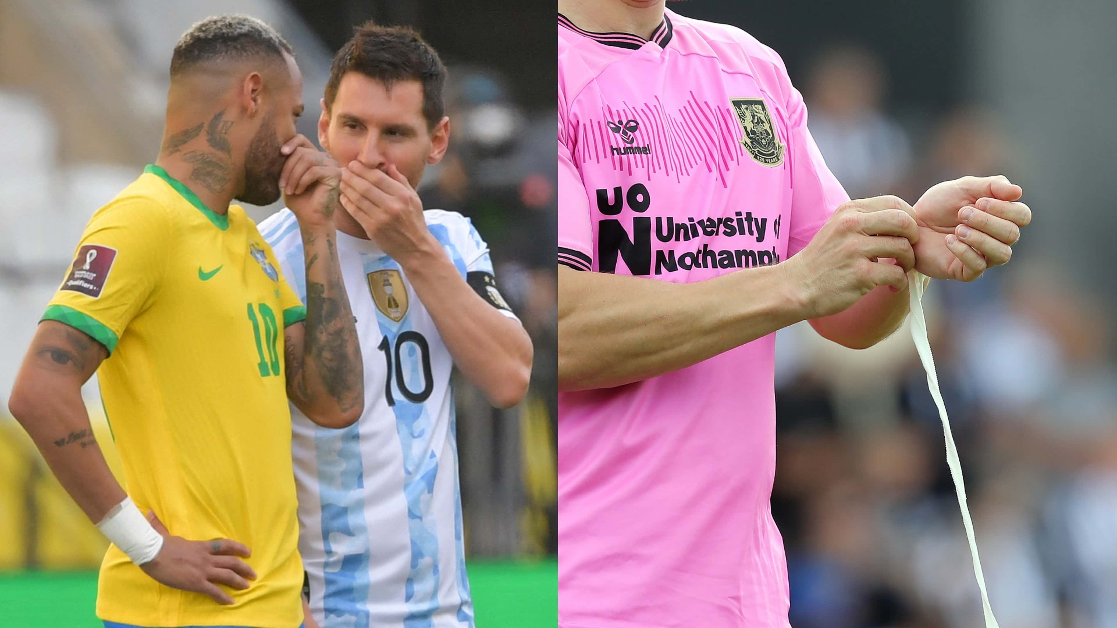Why do footballers wear wrist tape?