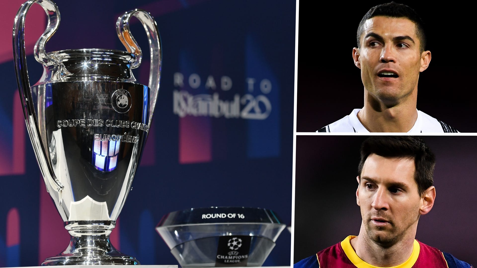 Champions League draw Lionel Messi Cristiano Ronaldo 2020-21