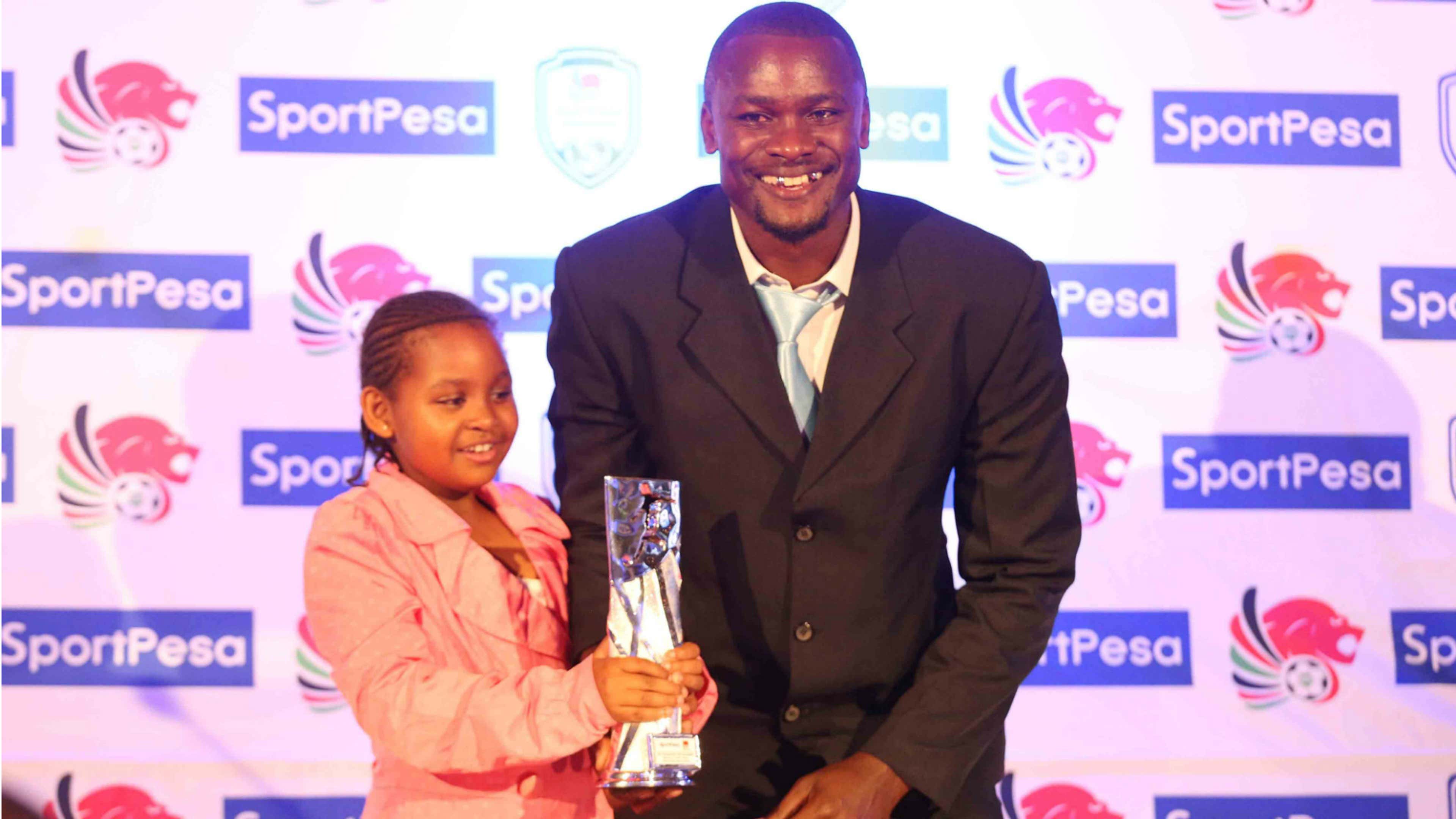 George Owino of Mathare United with KPL Award
