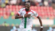 Bertrand Traore of Burkina Faso celebrates goal during the 2021 Africa Cup of Nations.