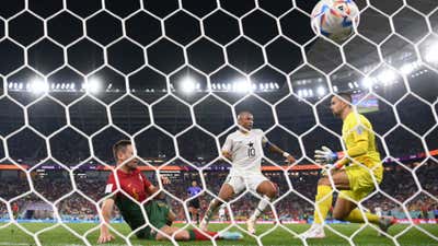 Ghana scores against Portugal