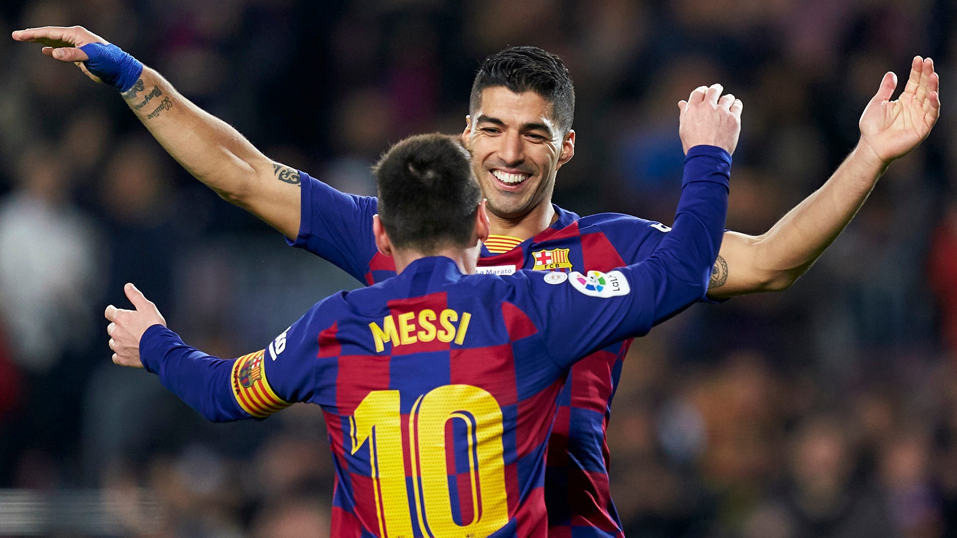 Luis Suarez Lionel Messi Barcelona 2020-21