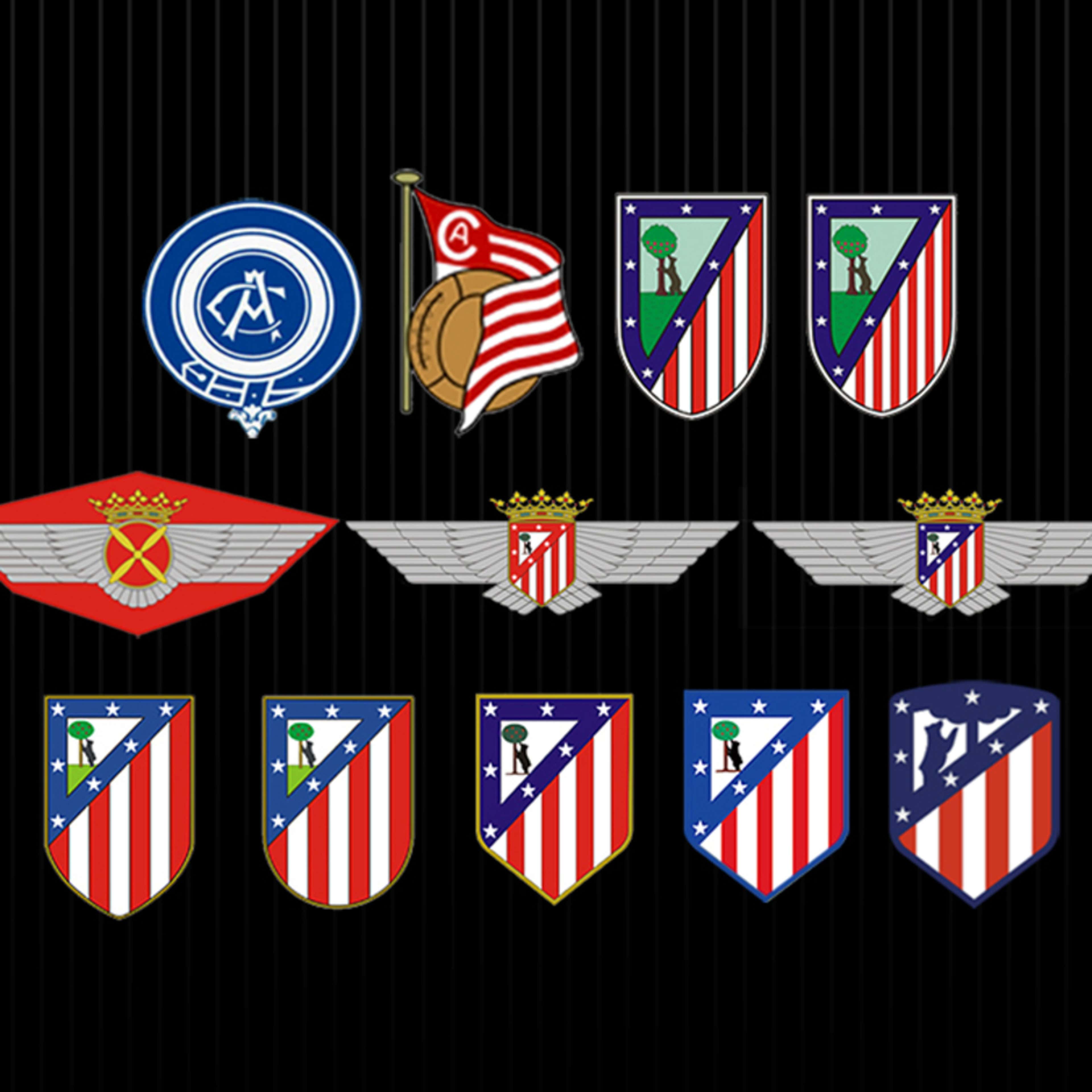 Escudos Atlético de Madrid historia