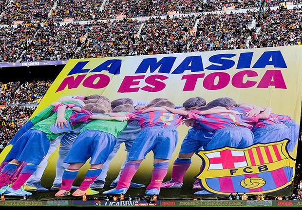 Barcelona Banner La Masia Youth Transfer Ban La Liga 04052014