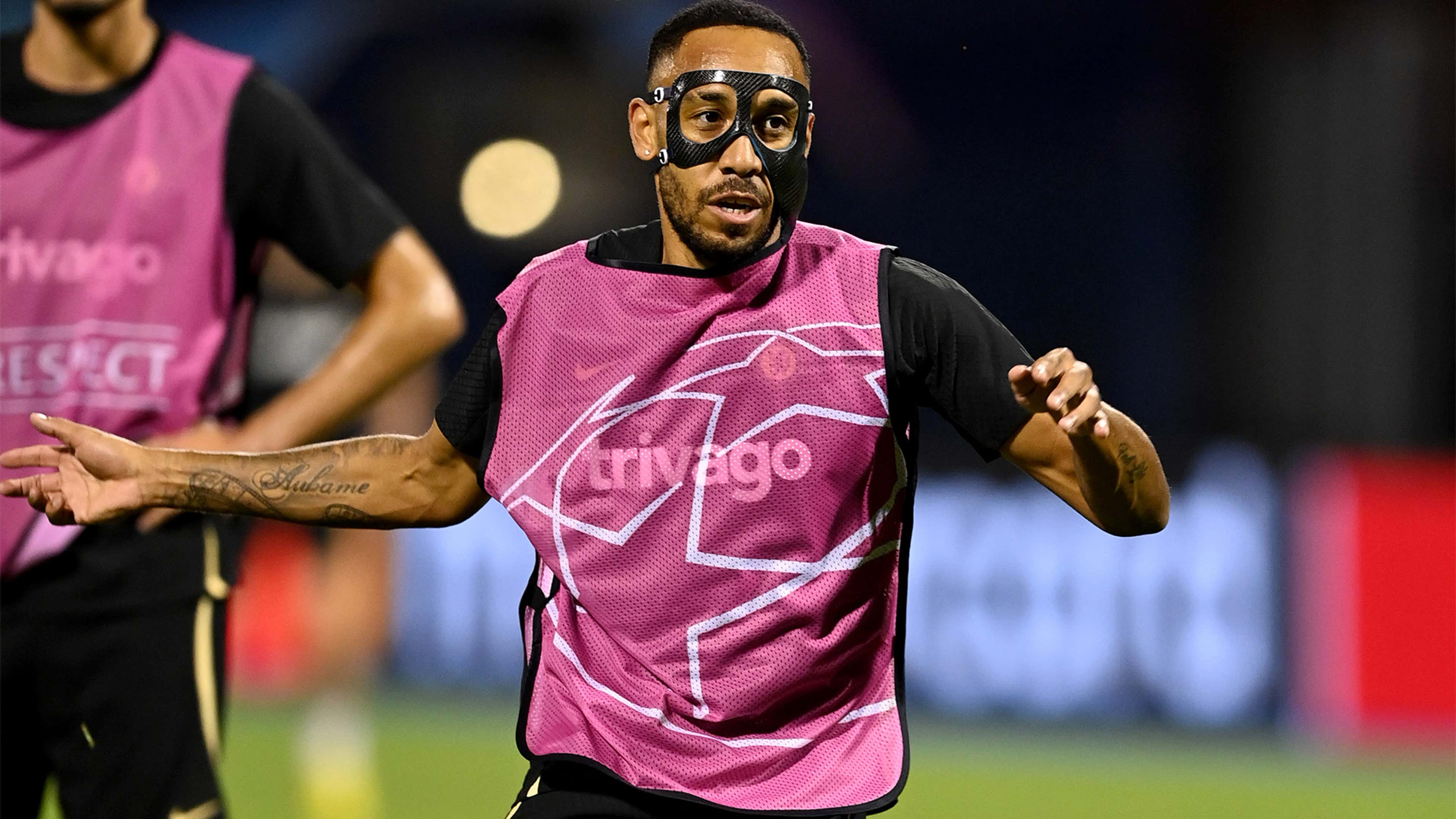 Why is Chelsea striker Aubameyang wearing a face mask? Reason for equipment  explained  US