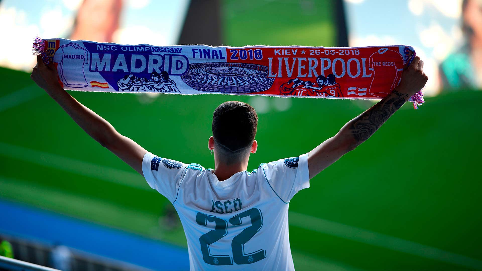 Real Madrid and Liverpool’s colours