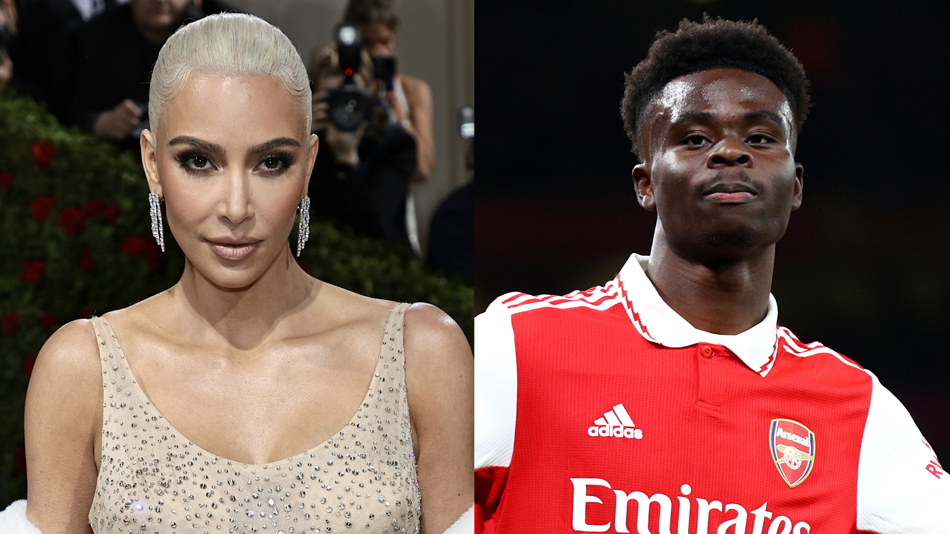 WATCH: Bukayo Saka FaceTimes Kim Kardashian after surprise Arsenal visit |   US