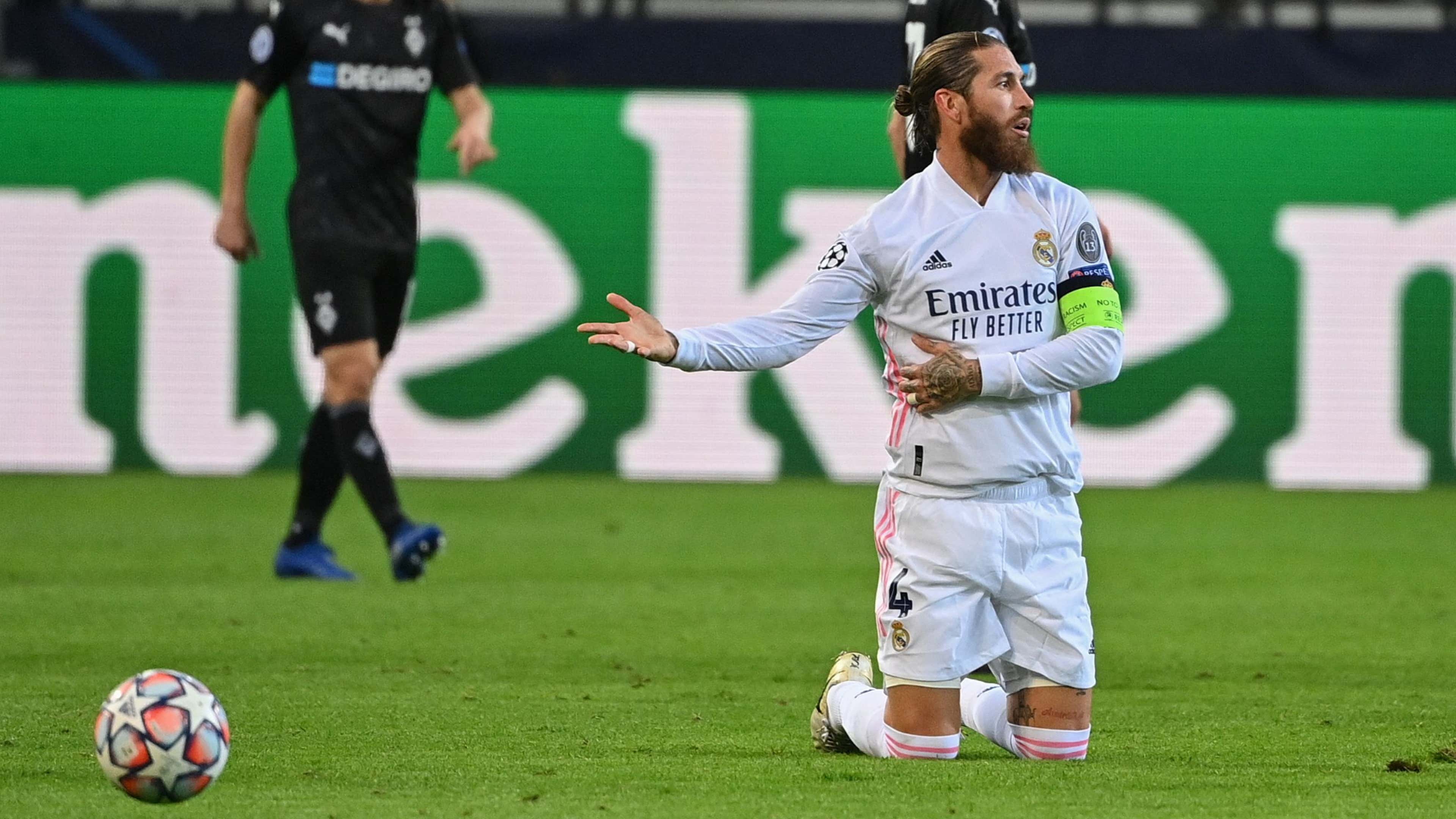 Sergio Ramos, Gladbach vs Real Madrid, Champions League 2020-21