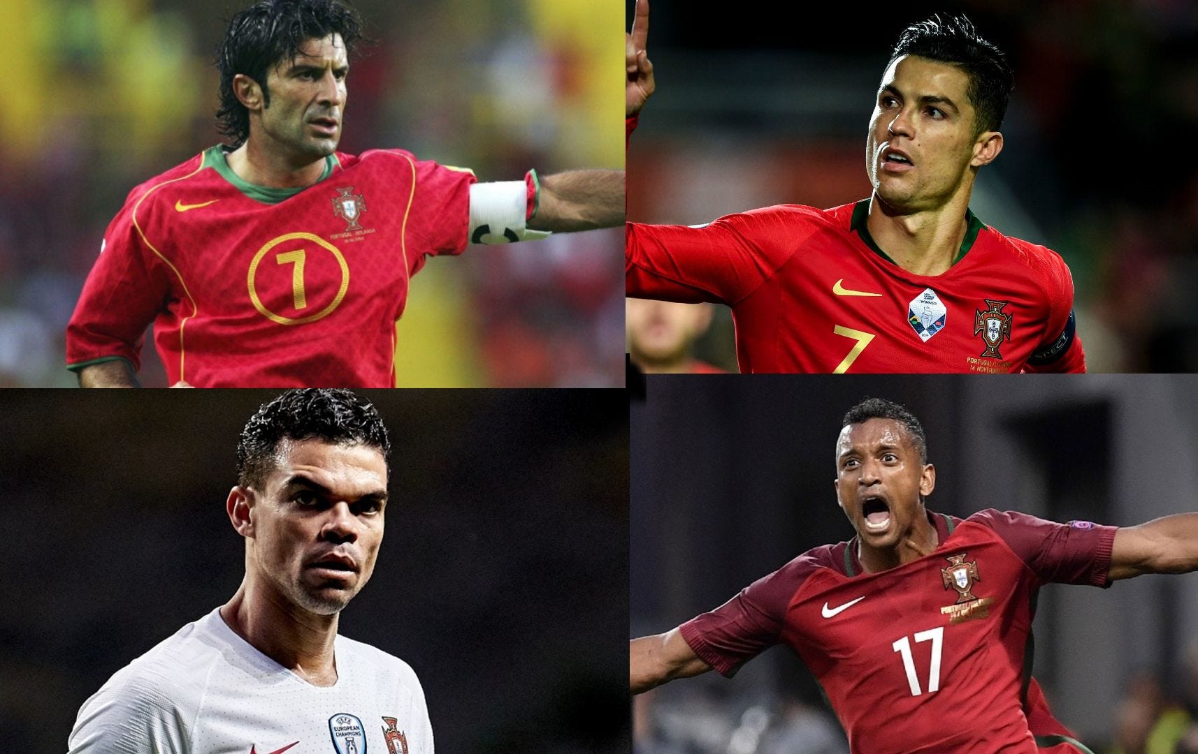 ポルトガル代表、21世紀の最強ベストイレブン。史上最高の選手C 