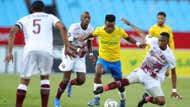 Musa Nyatama, Themba Zwane, Lehlogonolo Matlou, Mamelodi Sundowns vs Swallows FC, October 2021