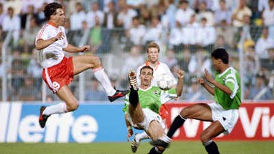 Marco van Basten Netherlands Egypt 1990 World Cup