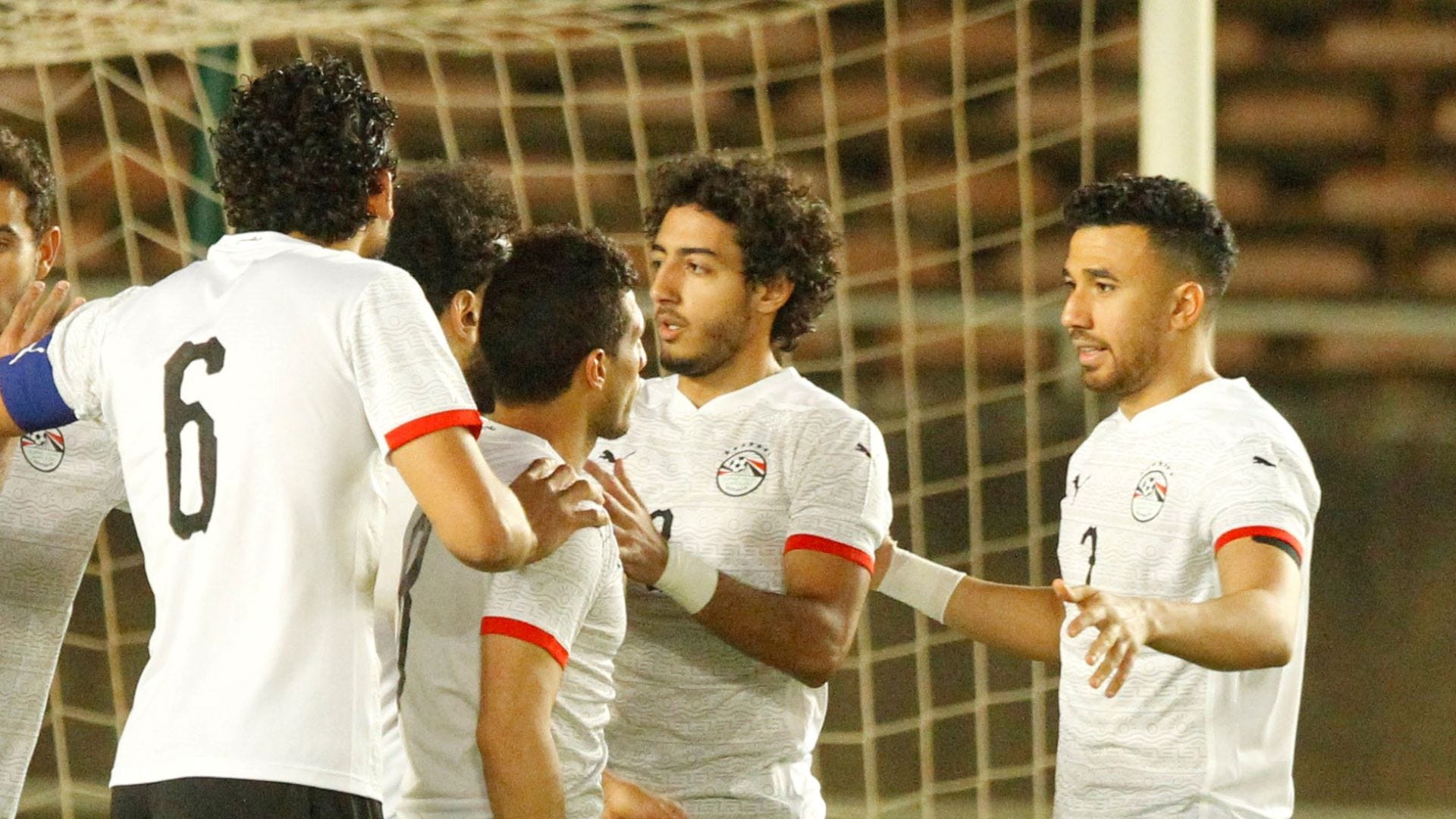 Egypt celebrate vs Kenya 2021.