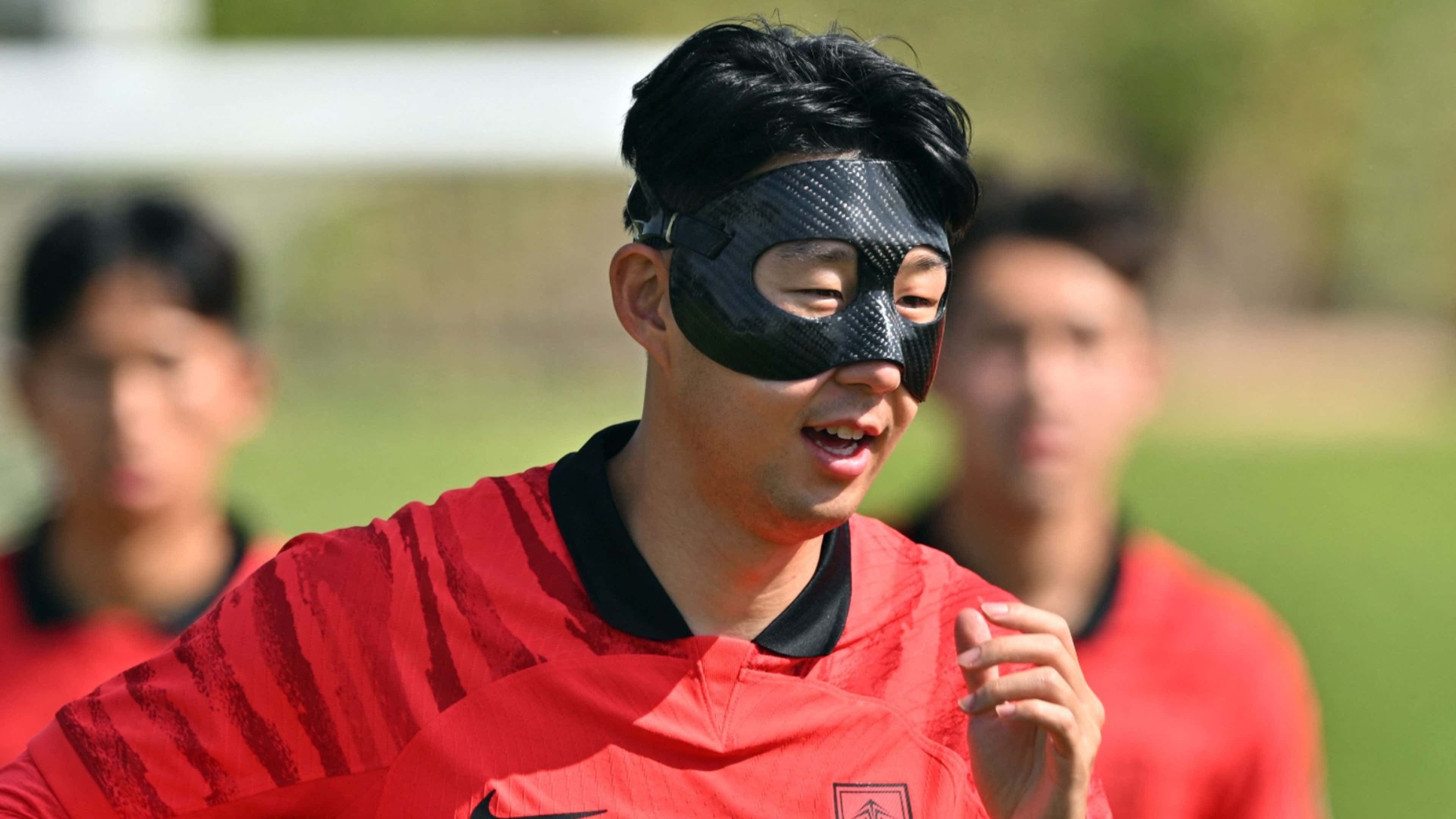Son Heung-min with face mask