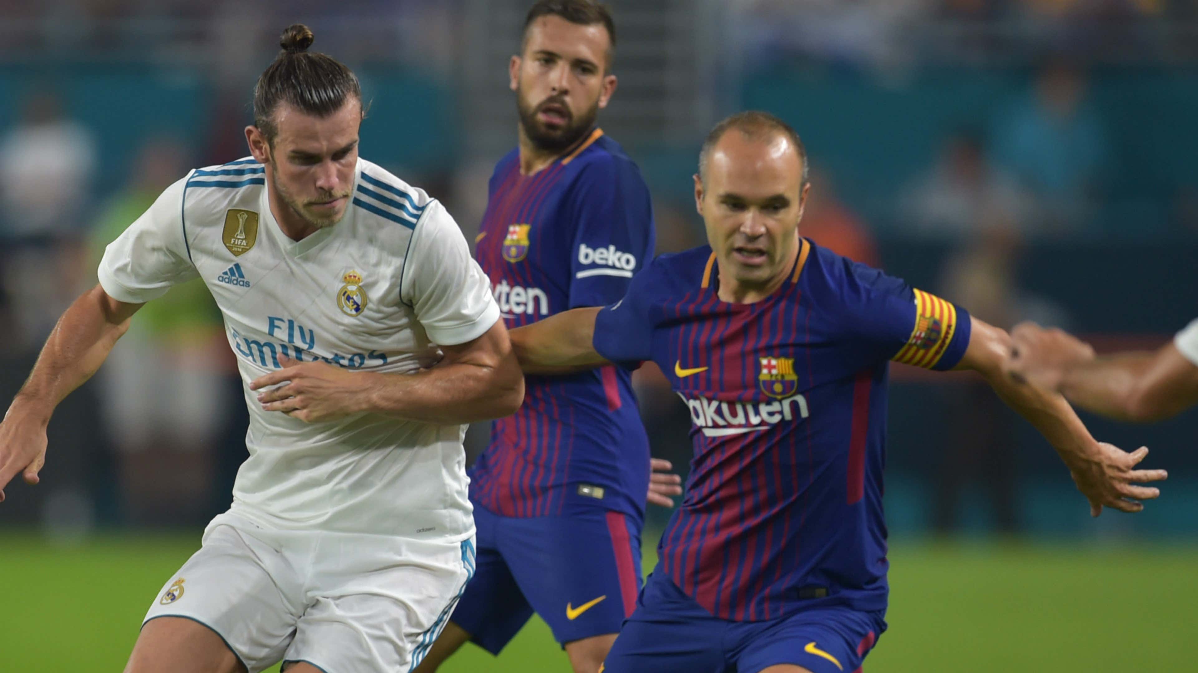 Gareth Bale Andres Iniesta Real Madrid Barcelona