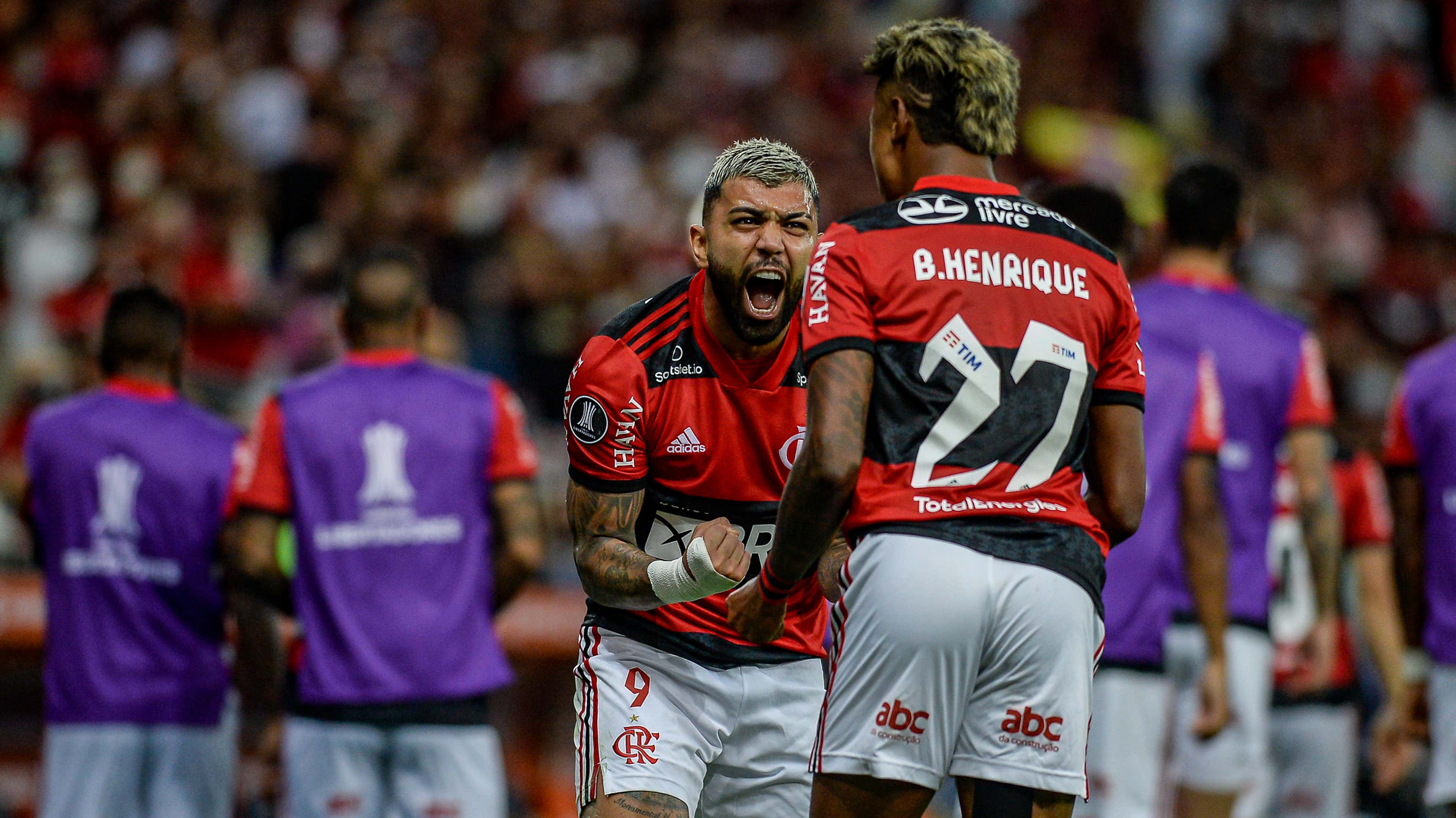 Gabigol e Bruno Henrique - Flamengo 2 x 0 Barcelona - Libertadores 2021