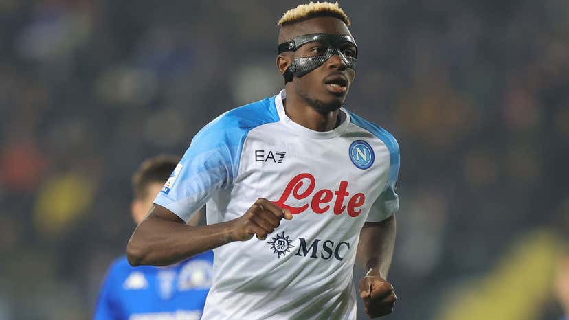 Why does Victor Osimhen wear a mask during Napoli and Nigerian national ...