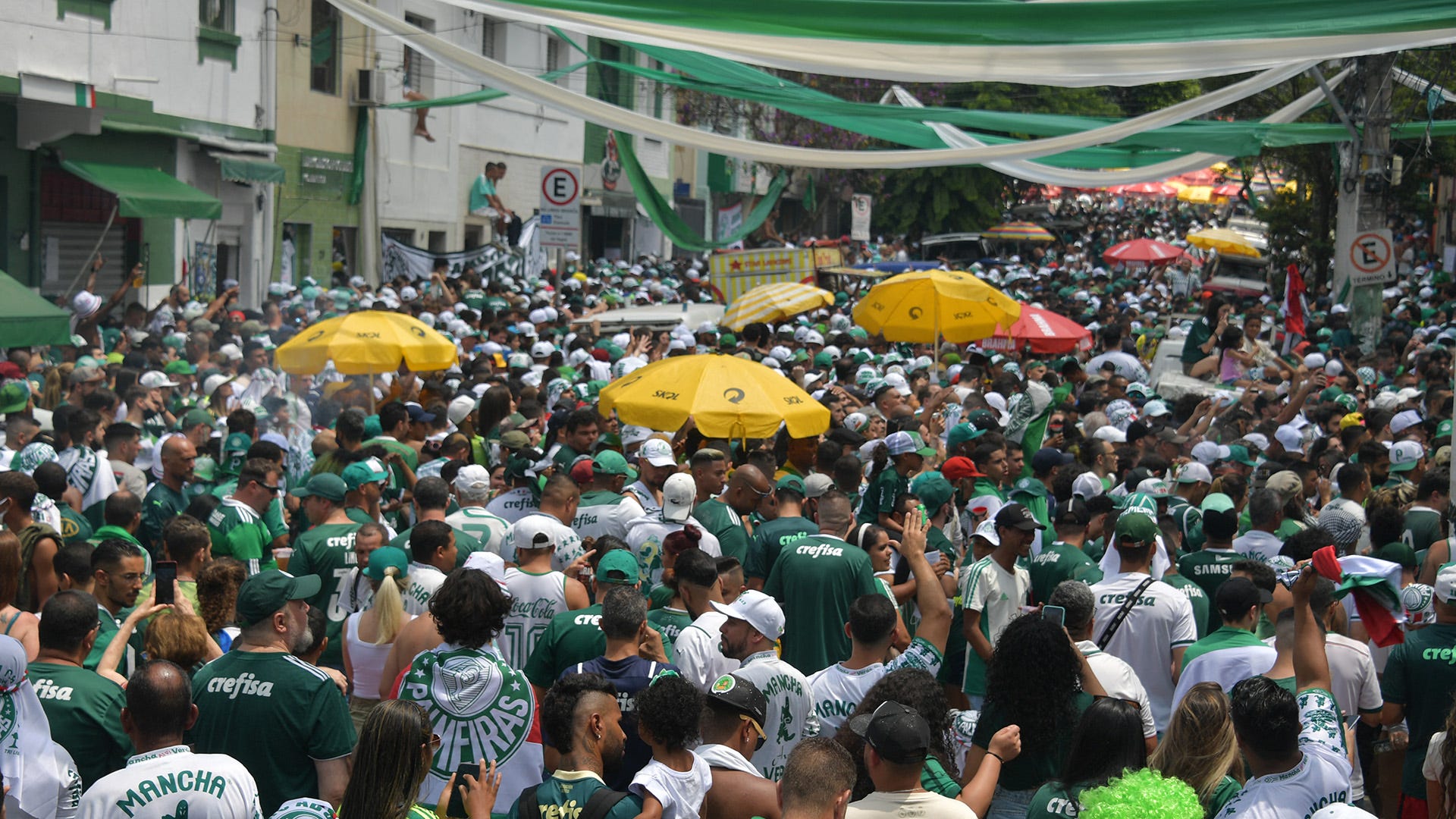 Torcida do Palmeiras assiste à final do Mundial em São Paulo, 12022022