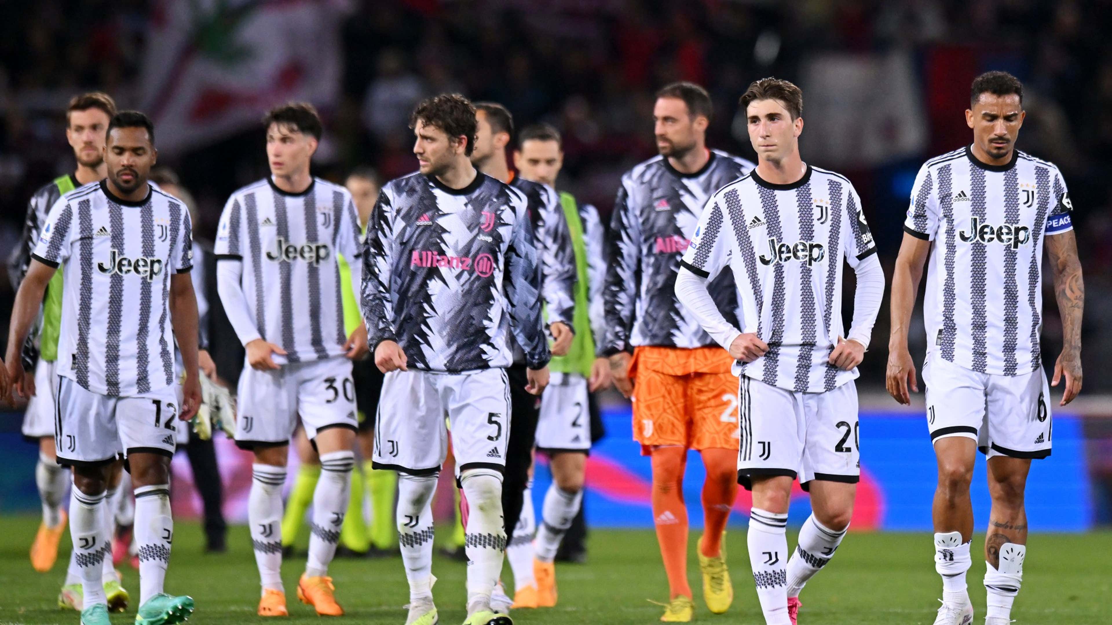Juventus players dejected 2022-23