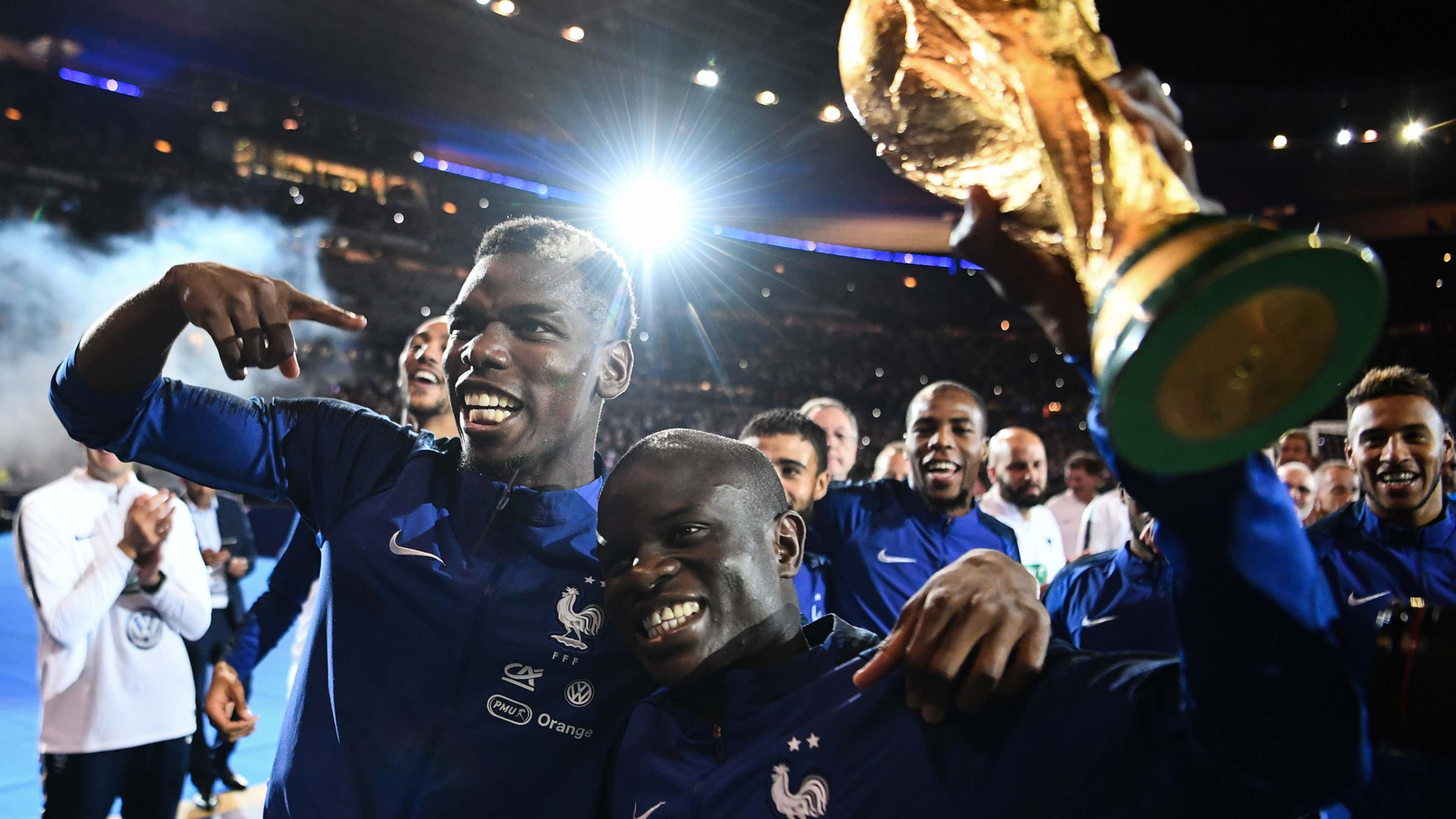 Os jogadores da França campeões da Copa do Mundo de 2018 que estão em 2022