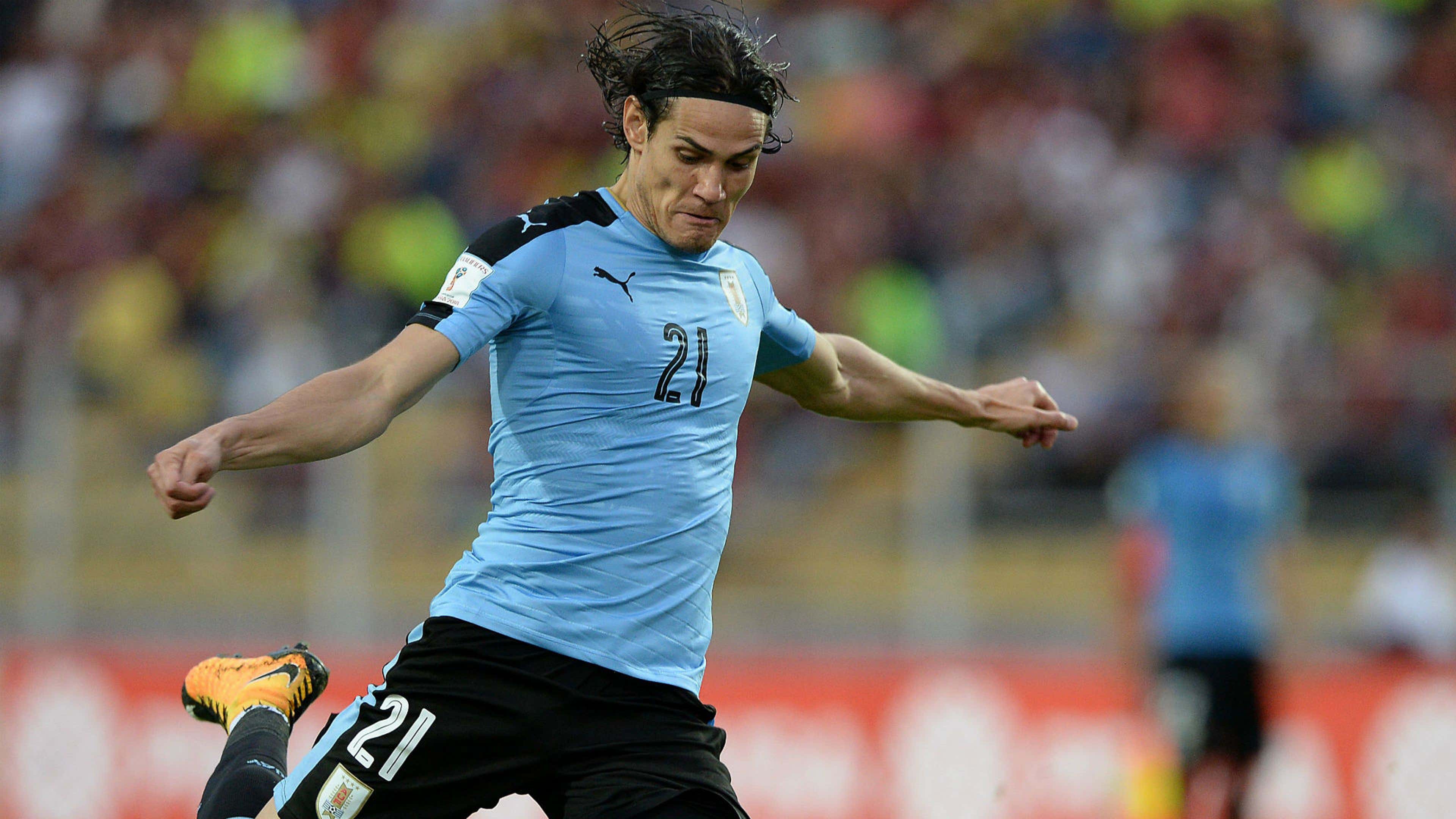 Edinson Cavani Uruguay Venezuela World Cup qualifying