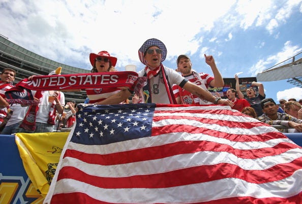 USA fans Gold Cup 2013