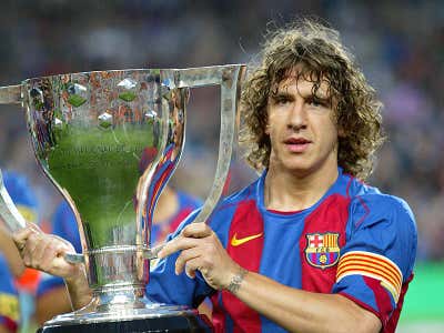 Carles Puyol Barcelona La Liga Trophy Title 2005 PUYOLSS