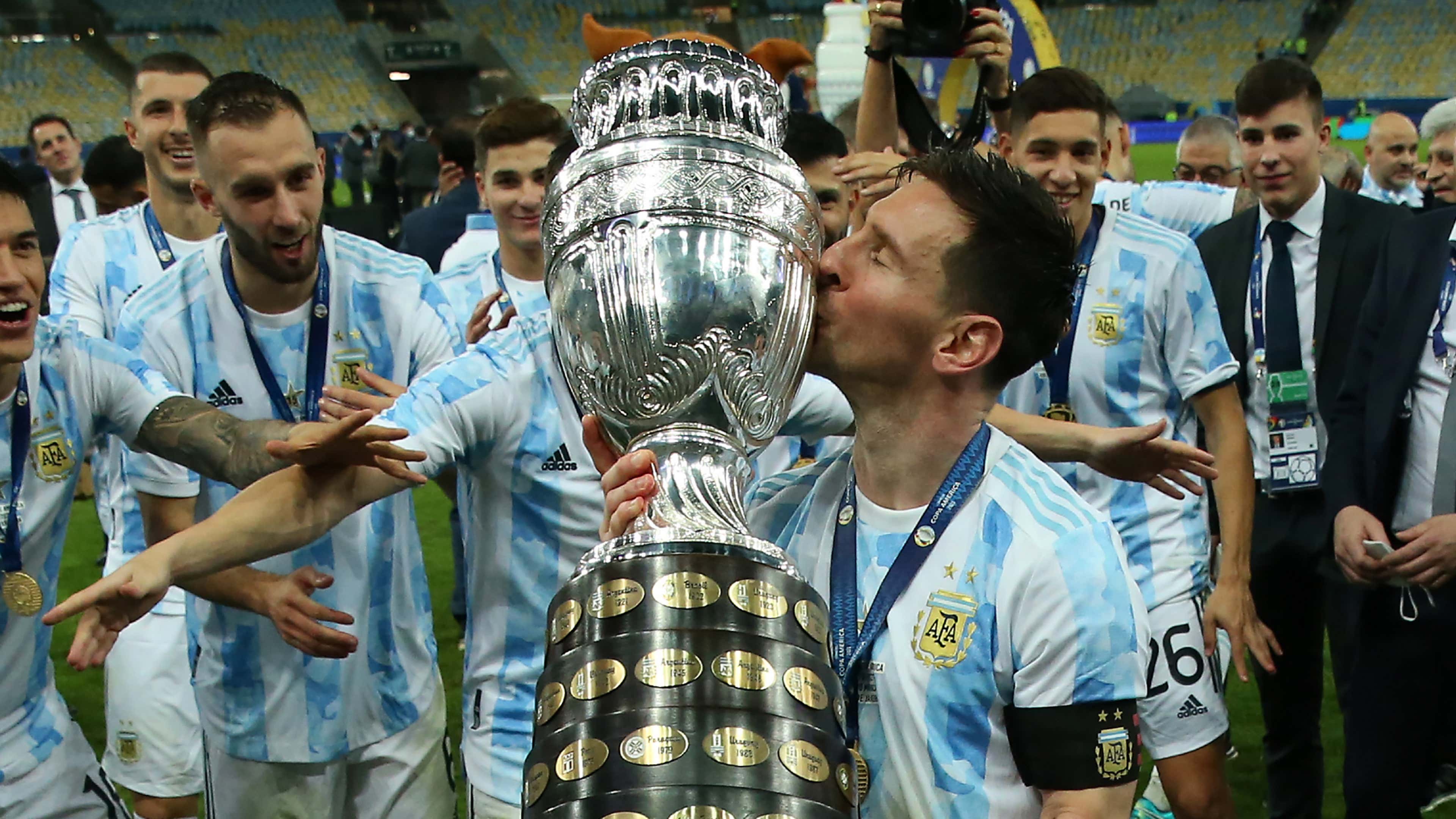 Lionel Messi wins the Copa America with Argentina 2021